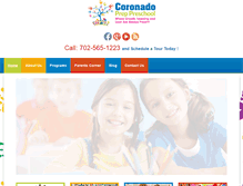 Tablet Screenshot of coronadopreppreschool.com